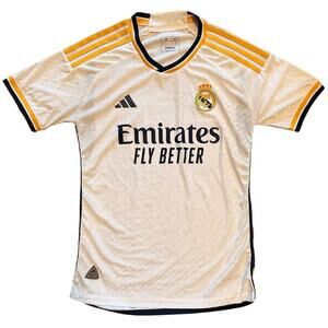 Adidas Real Madrid 23/24 Home Authentic Soccer Slim Fit Jersey Men's Size Medium